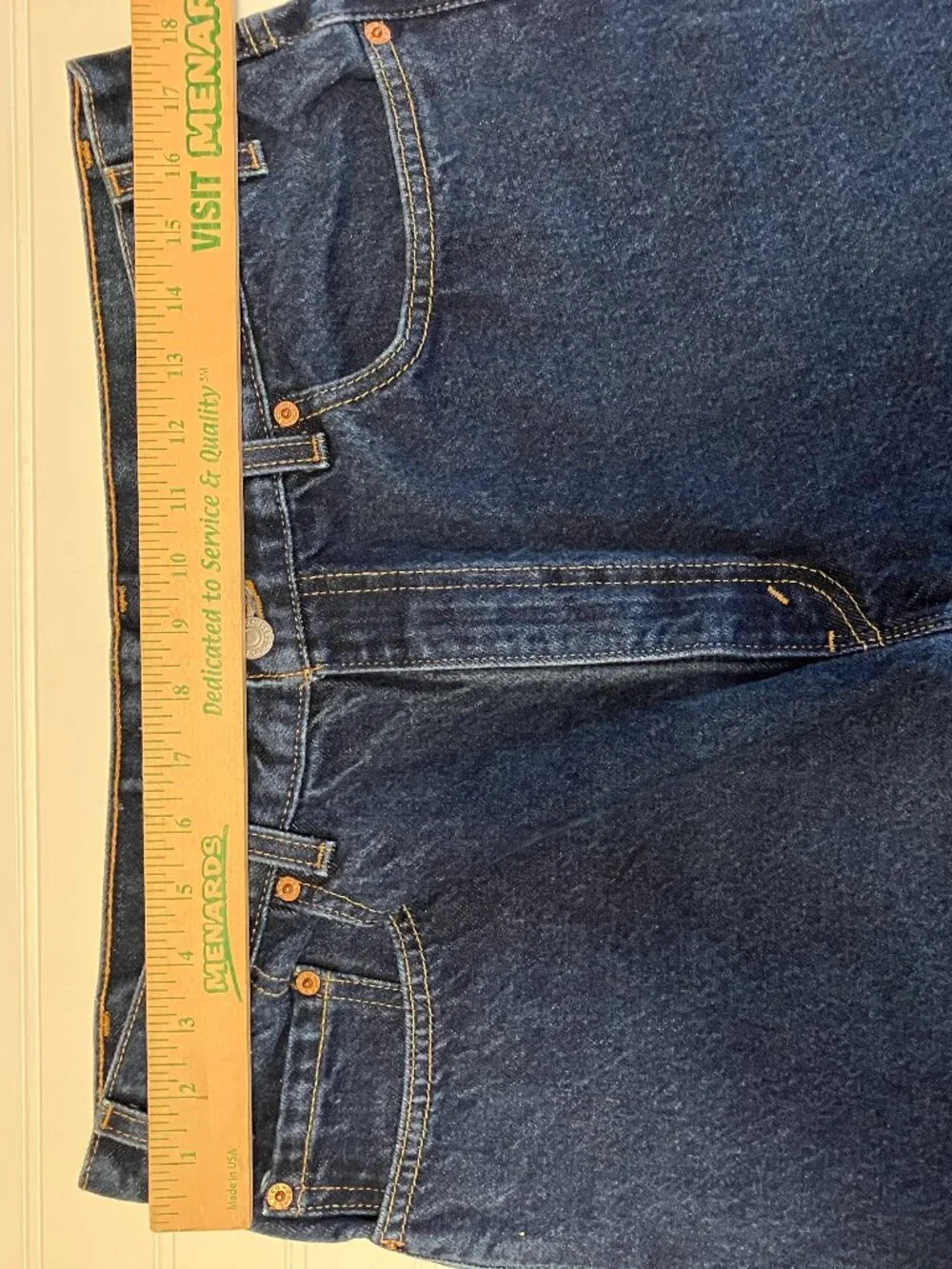 Vtg Levis 505 Jeans Made in USA Dark Wash Denim Mens 38x30 *True 36*